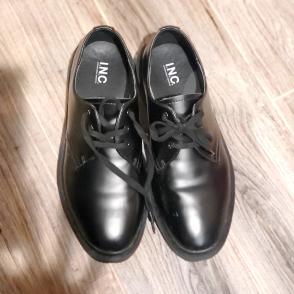I.N.C. Men's Graham Dress Shoe- Black, Size US 9.5M